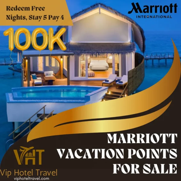 Marriott vacation points for Sale – 100K Lot, Stay 5 Pay 4- viphoteltravel