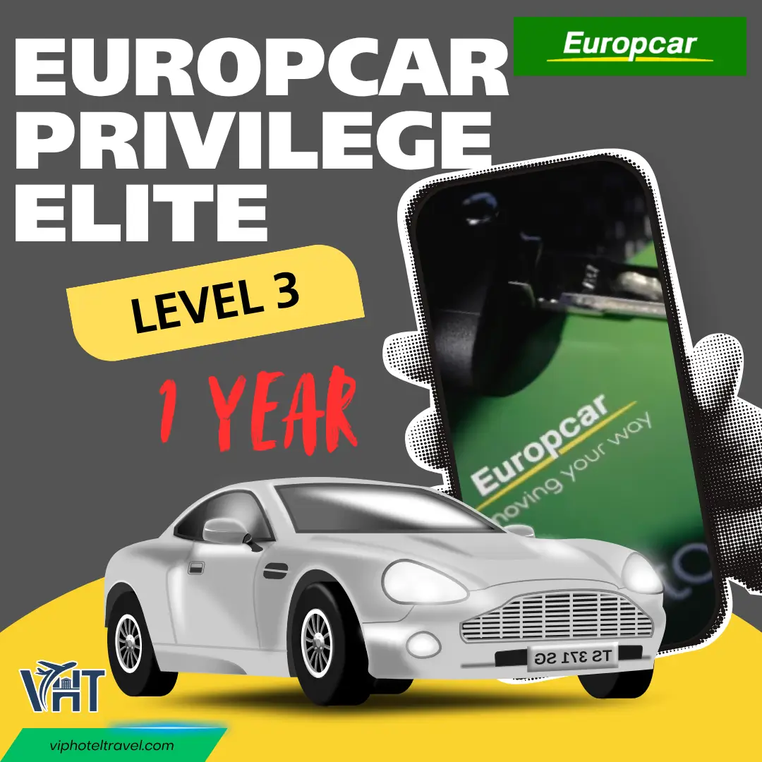 Europcar Privilege Elite Upgrade/Level 3 for 1 Years 1 Europcar Privilege Elite Upgrade/Level 3 for 1 Years