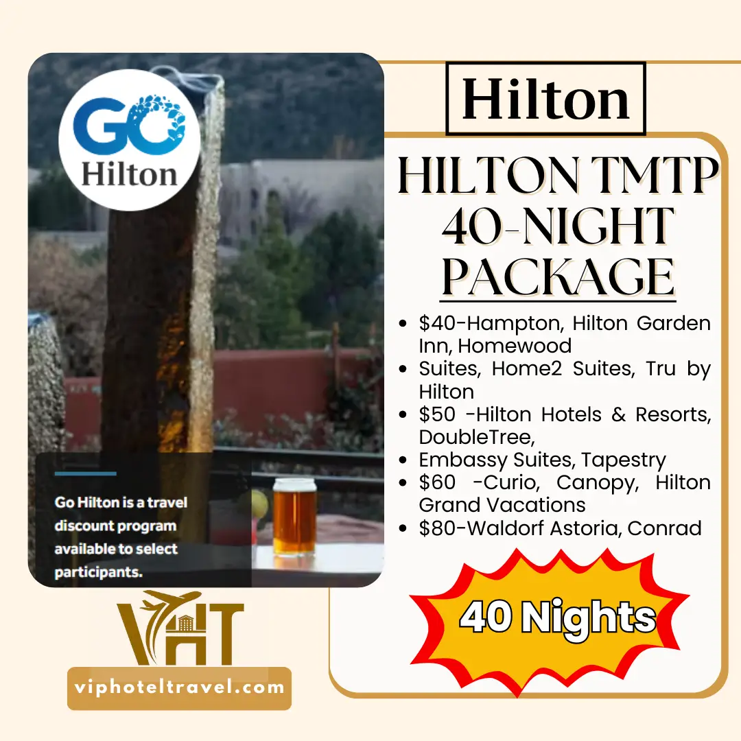 Hilton TMTP 40-Night Package, Valid Until 12/31/2026 1 Hilton TMTP 40-Night Package, Valid Until 12/31/2026