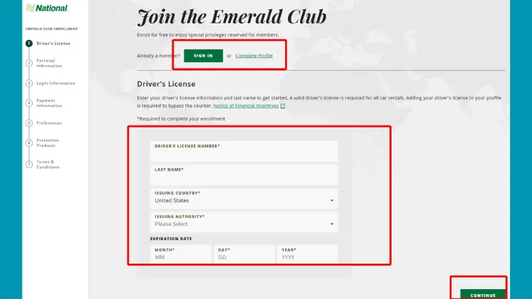 join enterprise emerald club